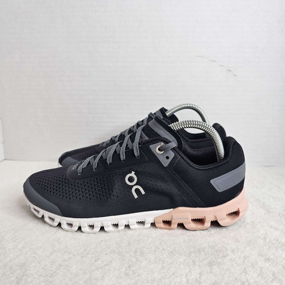 On Cloud Cloudflow Gray Rock Rose Athletic Sneakers Womens Size US 9